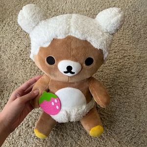 Rilakkuma Bubble Bath Strawberry Plush